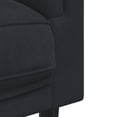 thumbnail image 5 of vidaXL Ensemble de Canapé 3 Pcs avec Coussins en Velours Noir, 5 of 5