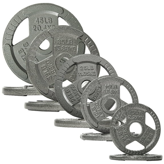 FlexWave Barbell 2-Inch Olympic Bumper Plate Weight Set, 80-240 lbs, Multiple Options