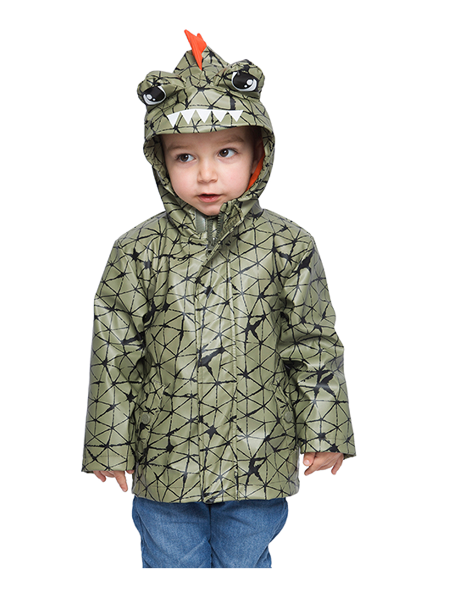 Rokka&Rolla Toddler Boys' Rain Coats Dinosaur Jackets, Sizes 2T-7 - image 5 of 11