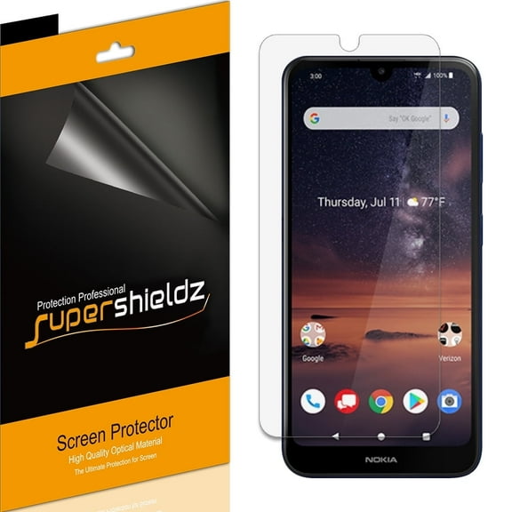 [6-Pack] Supershieldz for Nokia 3.2 Screen Protector, Anti-Bubble High Definition (HD) Clear Shield