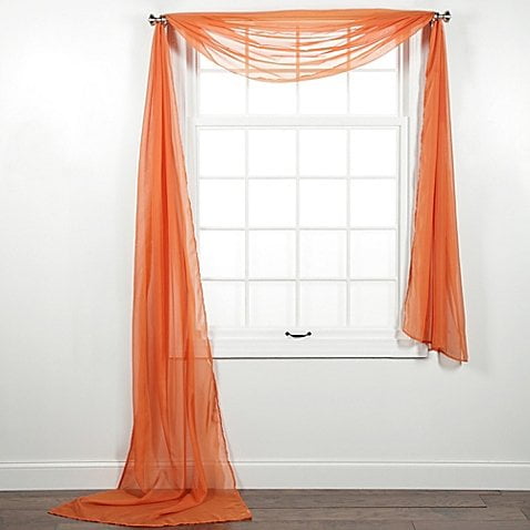 orange window scarf