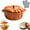 20cm/7.87in-A, variant on Pumpkin Dutch Oven Pot with Lid, Pumpkin Shaped Cast Iron Oven with Dual Handle for Cooking, Pumpkins Pots for Cooking, for Stews, Casseroles, Baking