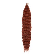 LHWEN 30 Inch Brazilian Wavy Hair Bundles Natural Extensions Black Weave Realistic Soft High Temperature Wire 120g Weft 30 Colors Women Long Hair Extensions