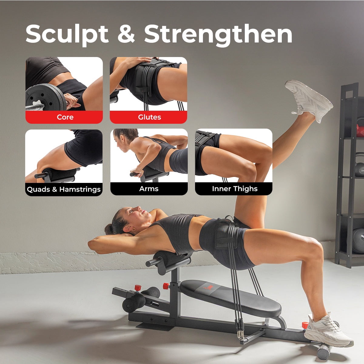 Sunny Health & Fitness Multifunction Core & Glute Trainer SF-BH625020