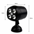 thumbnail image 2 of JIAN YA NA Motion Sensor Spotlight, Battery Powered Security Light with 4 Super Bright LEDs, Waterproof Outdoor Wall Light for Garden Walkways Garage (Black, Pack of 2), 2 of 12