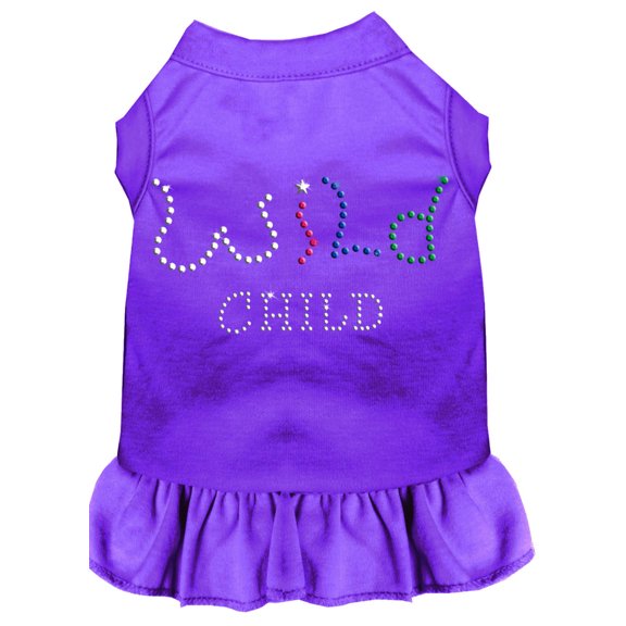 Pet Dog Cat Dress Rhinestone, "Wild Child"