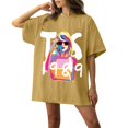 thumbnail image 2 of TayIor Sw1ft Chemises, Tylor Sw1ft Merch, Tylor Sw1ft, Chemises Blouse à Manches Courtes à Col Rond Imprimées Décontractées de Mode pour Femmes, T-Shirts Graphiques pour Amatrices de Musique pour Femmes TKFASHION Jaune Terreux TTG, 2 of 5