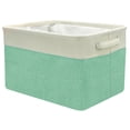 thumbnail image 4 of Twill Storage Baskt Set - 3 Pack, Green, 4 of 10