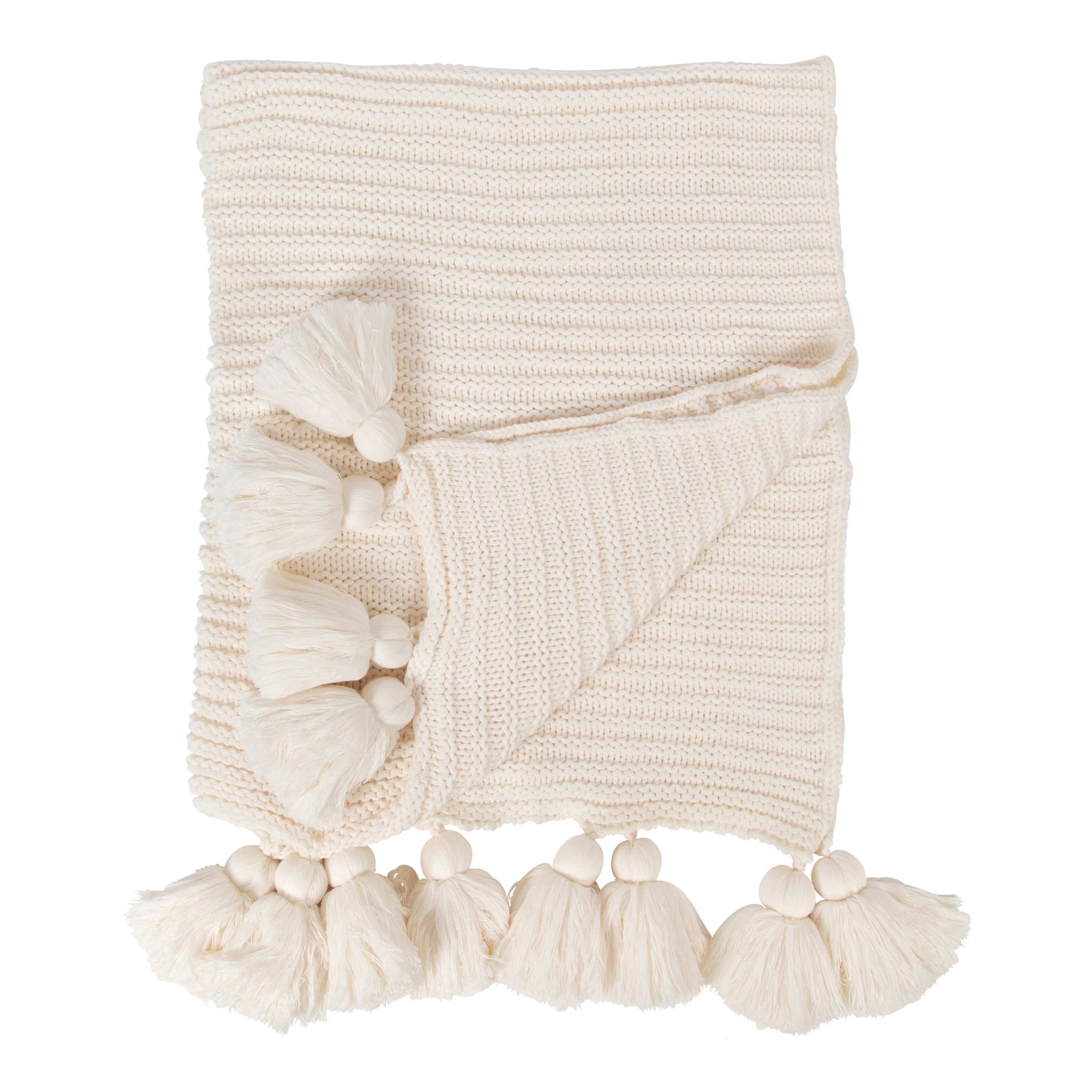 Handmade Chunky Knit Blanket Wool Acrylic Throw Smoky Blue 50 x 70 Boho Bedroom Home Decor Woven St 