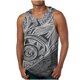 thumbnail image 2 of Camiseta sin mangas de cuello redondo para hombre, ropa deportiva para el hogar, pijamas, camiseta de color liso, blusa deportiva, blusa de poliéster para hombre, 2 of 5