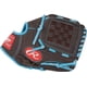 thumbnail image 2 of Rawlings | Guante de béisbol juvenil Sure Catch | Tamaño 9.5"" | Moca/Azul eléctrico | Lanzamiento con la mano derecha, 2 of 4