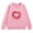 Pink, variant on Ruyang Girls Heart Sweatshirts Kids Cute Solid Color Sweater Casual Valentine Pullover Long Sleeve Pullover Tops Trendy Clothes