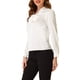thumbnail image 4 of Blusa elegante de manga larga con cuello en V y lazo para oficina de mujeres INSPIRE CHIC S blanca, 4 of 6