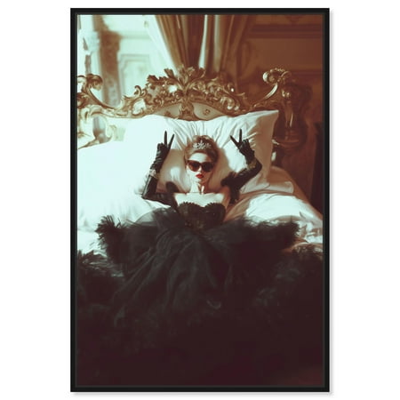 I'm Okay Thanks II Canvas Glam Art by Art Remedy, Black Frame, 10 x 15