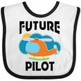 thumbnail image 3 of Inktastic Future Pilot Helicopter Boys or Girls Baby Bib, 3 of 4
