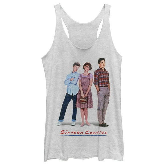 Women's Sixteen Candles Classic Movie Poster  Racerback Tank Top White Heather Medium