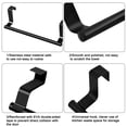 thumbnail image 5 of Njspdjh House Hooks 1 Pack Over The Door Towel Rack,Stainless Steel Towel Holder and Washcloth Rack, 9in Over The Cabinet Hand Dish Towel Bar for Bathroom Kitchen Living Room Bar Holder Cupboard Black, 5 of 9