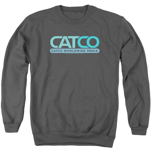 Supergirl Catco Logo Adult Crewneck Sweatshirt Charcoal