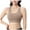 Beige, variant on Leey-World Racerback Bras for Women Seamless Sports Bra Wirefree Yoga Bra with Removable Pads for Women Red,S