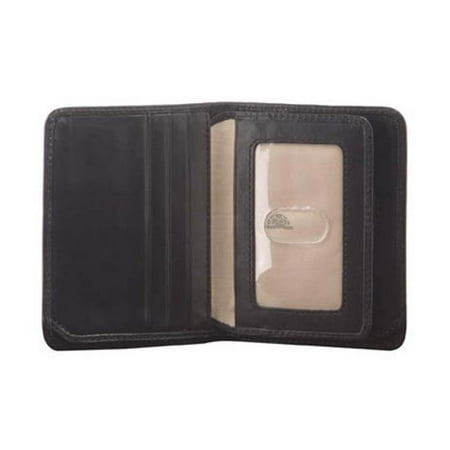 Prima Front Pocket Leather Wallet with I.D. Flap Card Case (Cognac)