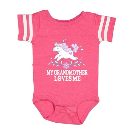 

Inktastic My Grandmother Loves Me Unicorn Gift Baby Girl Bodysuit