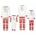 thumbnail image 2 of Diconna Christmas Family Pajamas Set Letter Deer Print Tops Trousers Romper, 2 of 10