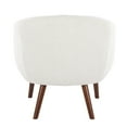 thumbnail image 6 of LumiSource Walnut Wood, Cream Fabirc Ashland Lounge Chair, 6 of 6