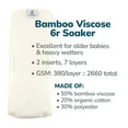 thumbnail image 3 of Kanga Care Rumparooz G3 OBV Cloth Diaper Reusable One Size Pocket Diaper with patented Inner Double Gusset 2 pcs Bamboo Rayon Insert Soaker | Almond (6-55+ lbs), 3 of 7