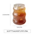 thumbnail image 4 of RJSQAQE Ribbed Glassesware,Ribbed Drinking Glasses,Ribbed Glass Cups,Vintage Drinking Glassware Ripple Cocktail Glasses for Iced Coffee Juice Beverage Milk,Elegant Ripple Vintage Glassware, 4 of 4