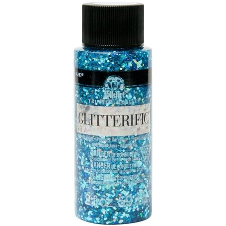 UPC: 0028995058813 | FolkArt Glitterific Glitter Paint 2oz-Aqua
