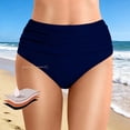 thumbnail image 4 of Chuancc Period Swimwear Leakproof Swim Bottoms Waterproof Menstrual Bathing Suit Bikini Bottom for Teens Women Navy S, 4 of 7