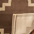 thumbnail image 4 of SAFAVIEH Courtyard Becky Geometric Indoor/Outdoor Area Rug, Dark Brown, 2' x 3'7", 4 of 7