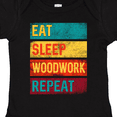 thumbnail image 4 of Inktastic Woodworking Eat Sleep Woodwork Repeat Boys or Girls Baby Bodysuit, 4 of 5