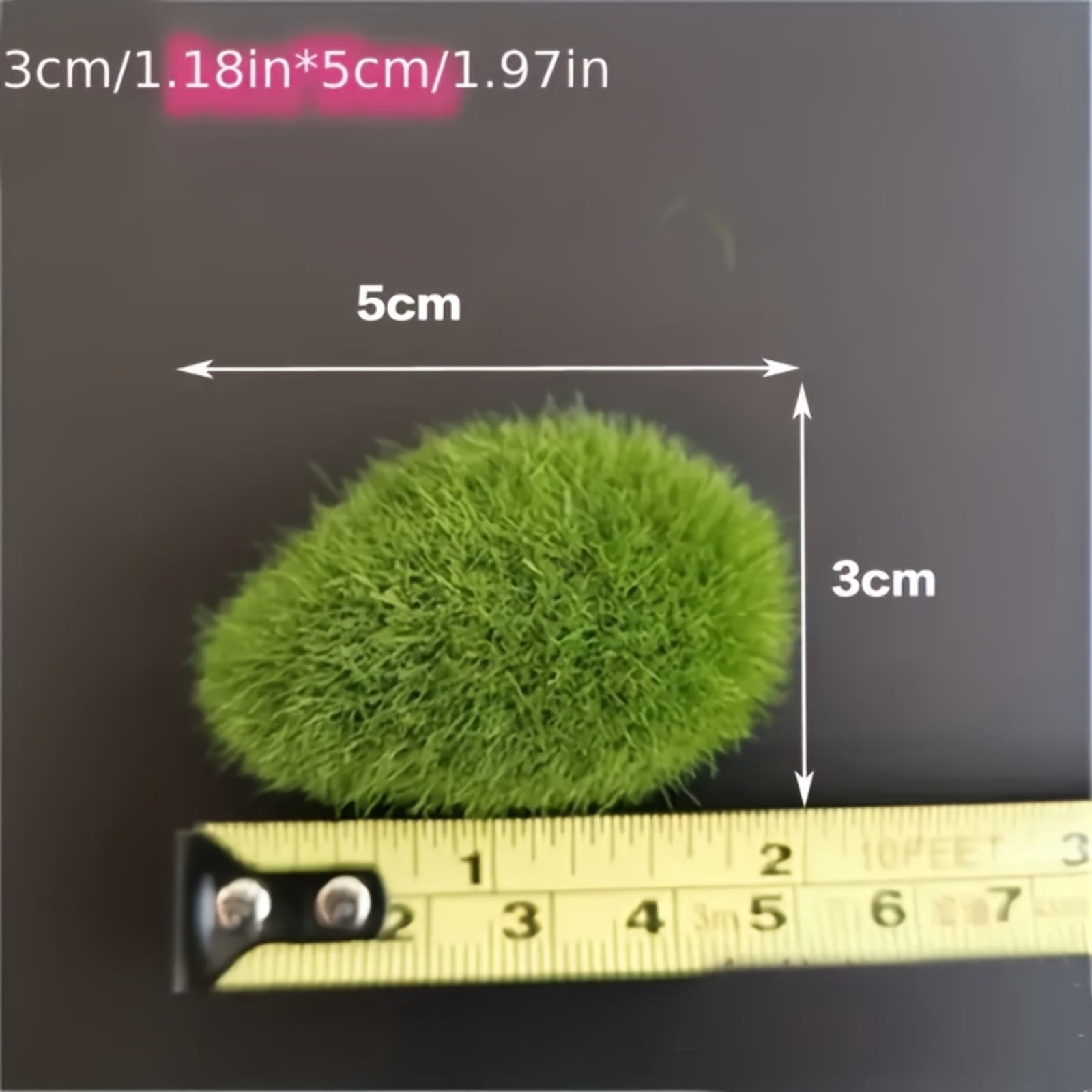 40PCS Artificial Moss Rocks Green Moss Decor for Floral Arrangements, Fairy Gardens and Crafting