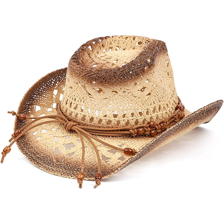 TOVOSO Straw Cowboy Hat for Women and Men with Shape-It Brim, O/S TOVOSO Straw Cowboy Hat for Women and Men with Shape-It Brim  main image 4