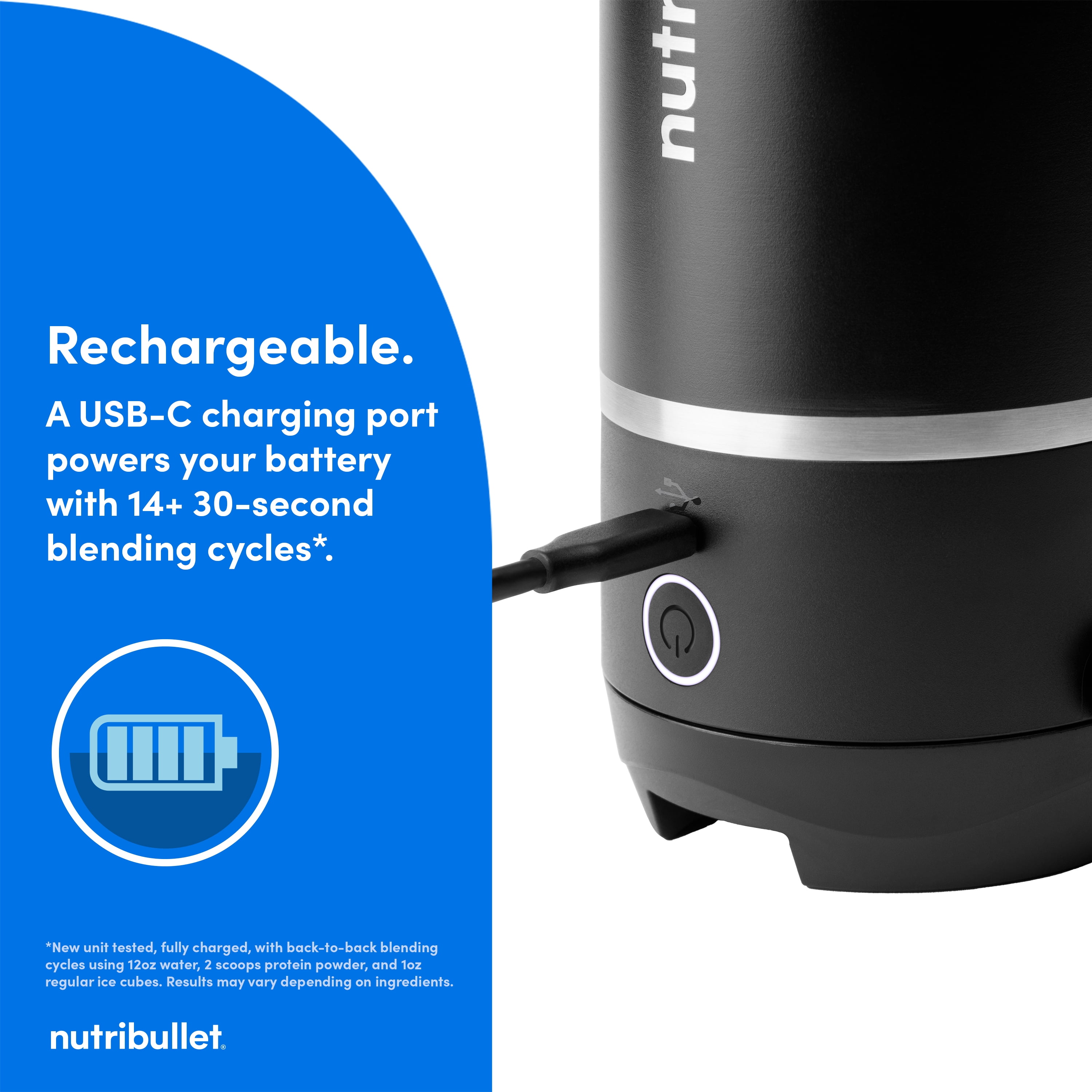 nutribullet Flip Insulated Portable Blender NBPB10350AK - Matte Black, 18oz