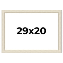 29x20 Frame White Real Wood Picture Frame Width 1.75 inches | Interior Frame Depth 0.5 inches |