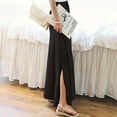 thumbnail image 4 of Falda midi larga acampanada con cintura elástica vintage para mujer Zhivalor BST2002585-2, 4 of 6