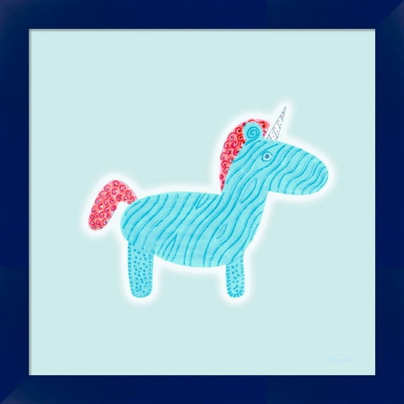 Great Art Now Unicorn Love by Hugo Edwins, Framed Wall Art, 14W x 14H