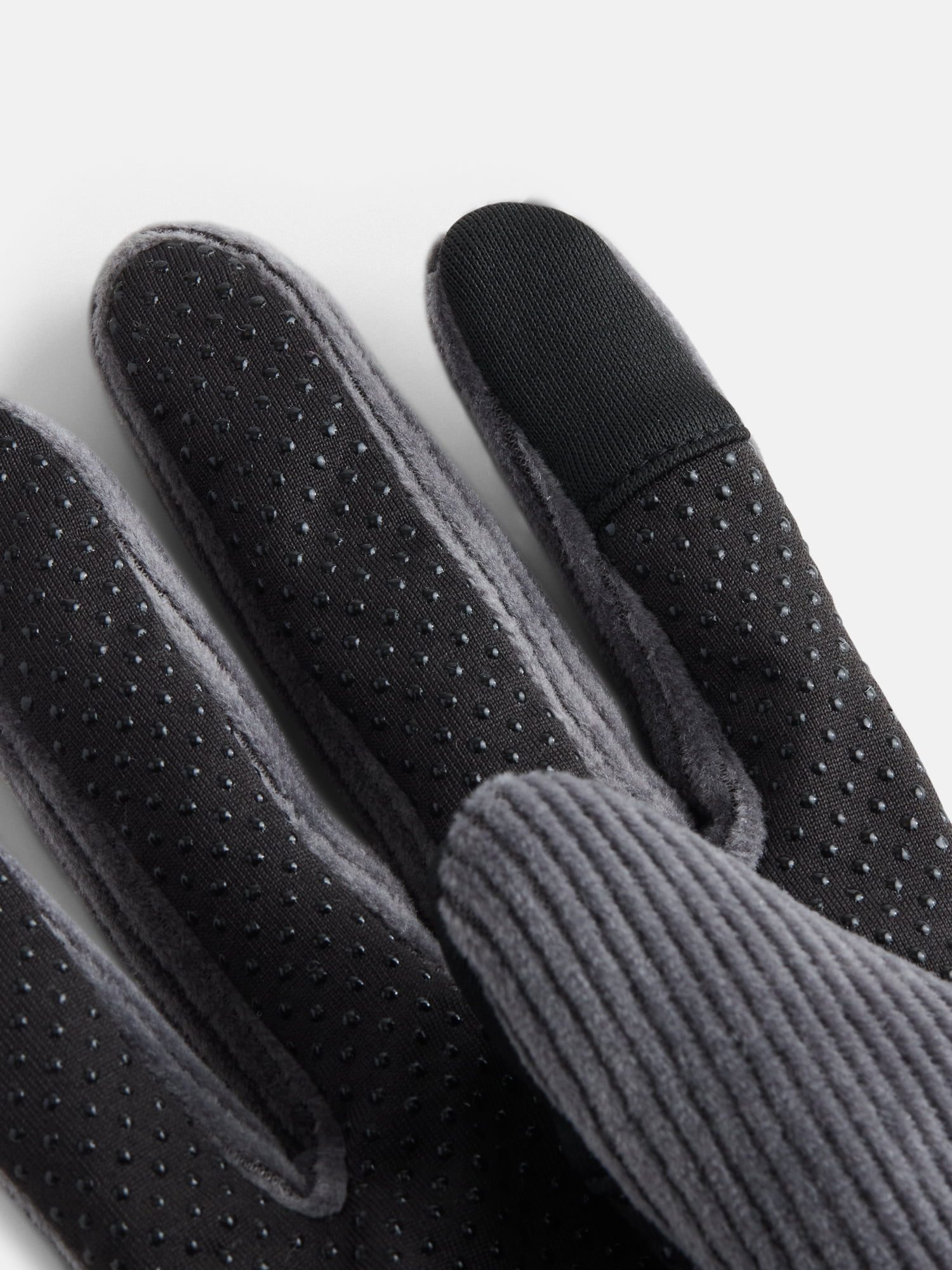 Ozark Trail Women's Corduroy Commuter Ski Gloves, Charcoal, L/XL