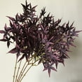 thumbnail image 2 of 1Pc DIY Artificial Maple Leaf Faux Silk Flower Photography Props Home Decor, 2 of 7