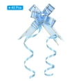 thumbnail image 3 of Unique Bargains 2.8inch Pull Bows Present Wrapping String Bows Ribbon Gold Thread Style Light Blue 40 Pack, 3 of 6