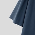 thumbnail image 7 of CLOISE Mens 3/4 Sleeve Tops Casual Bell Sleeve Shirts Loose Solid Color V Neck Pullover Fall Clothes Dark Blue L, 7 of 7