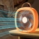 thumbnail image 3 of Ventilador de Escritorio Plegable Naranja con Pantalla Digital y Función de Temporizador, Alimentado por USB, 3 of 5