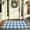 Blue, variant on Layered Front Porch Mat Buffalo Check Woven Rug Cotton Blend Farmhouse Entryway Carpet For Indoor Outdoor Decor Blue 23.6x15.7 Inch