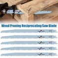 thumbnail image 1 of 5Pcs Reciprocating Saw Blade Set 9.5/11.8 Inch 5TPI Sharp Wear Resistant Cutting Saw Blades for Cutting Wood Plastic PVC Pipe(300MM), 1 of 9