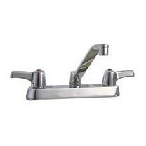 Delta Teck Deckmount 2 Handle Kitchen Faucet 8'' Center Lead Free