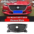 thumbnail image 3 of For Mazda 3 Axela 2014-2016 Front Bumper Grille Racing Grill Honeycomb Diamond Style For Mazda 3 Axela Car Accessories Body Kit, 3 of 6