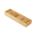 thumbnail image 4 of Caja de madera para cubiertos, organizador de cajones de cocina, caja de almacenamiento, soporte de bambú para cubiertos multiusos, organizador de soltero, 4 of 9