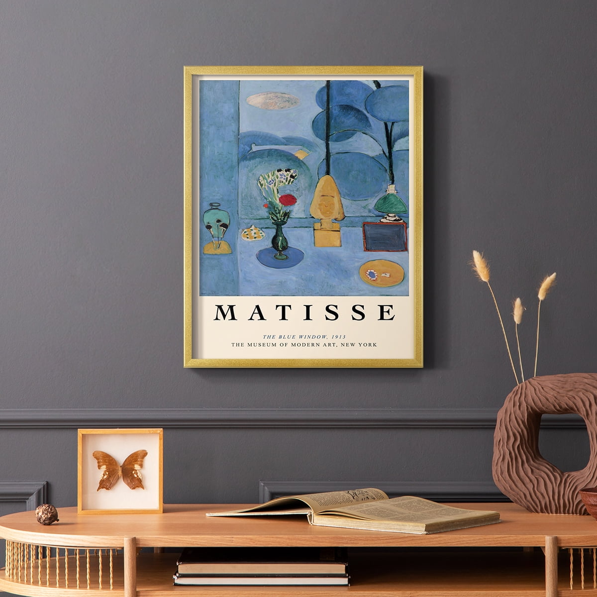 Matisse CC Framed Print in Gold Solid Wood 16 x 20 Framed Print